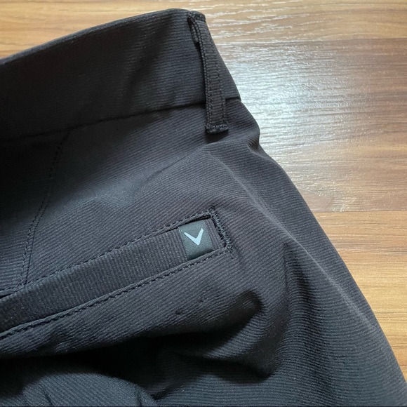 Callaway Men’s Stretch Golf Pants — Dark Grey Light Black - Picture 3 of 5